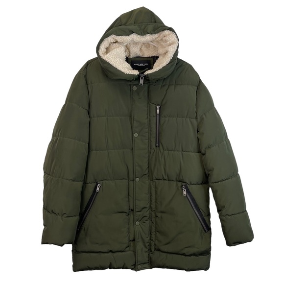 Marc New York by Andrew Marc Men’s Green Puffer Coat Outerwear Size M